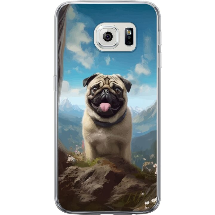 Mobile case for Samsung Galaxy S6 edge with Happy Dog design in the group SMARTPHONE & TABLETS / Phone cases / Samsung at TP E-commerce Nordic AB (A63053)