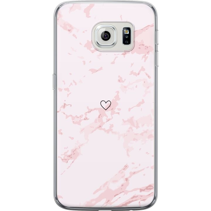 Mobile case for Samsung Galaxy S6 edge with Pink Heart design in the group SMARTPHONE & TABLETS / Phone cases / Samsung at TP E-commerce Nordic AB (A63058)