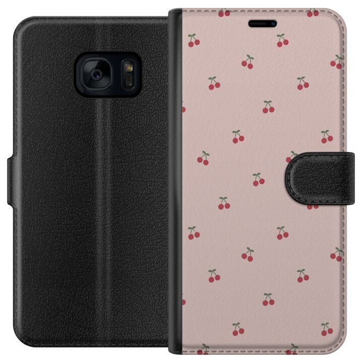 Wallet case for Samsung Galaxy S7 with Cherry design in the group SMARTPHONE & TABLETS / Phone cases / Samsung at TP E-commerce Nordic AB (A63069)