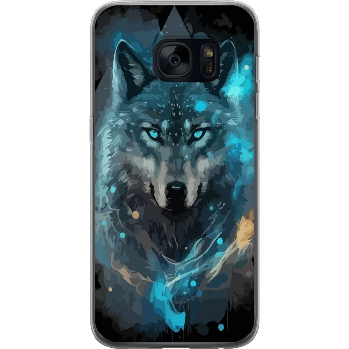 Mobile case for Samsung Galaxy S7 with Wolf design in the group SMARTPHONE & TABLETS / Phone cases / Samsung at TP E-commerce Nordic AB (A63094)