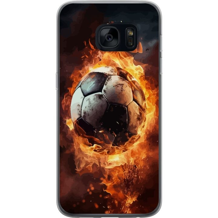 Mobile case for Samsung Galaxy S7 with Football design in the group SMARTPHONE & TABLETS / Phone cases / Samsung at TP E-commerce Nordic AB (A63110)