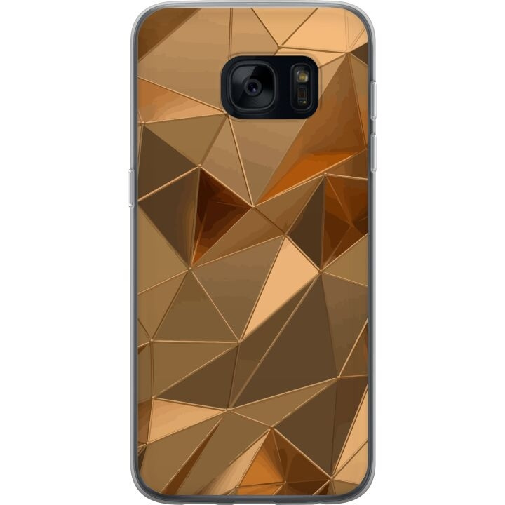 Mobile case for Samsung Galaxy S7 with 3D Gold design in the group SMARTPHONE & TABLETS / Phone cases / Samsung at TP E-commerce Nordic AB (A63113)