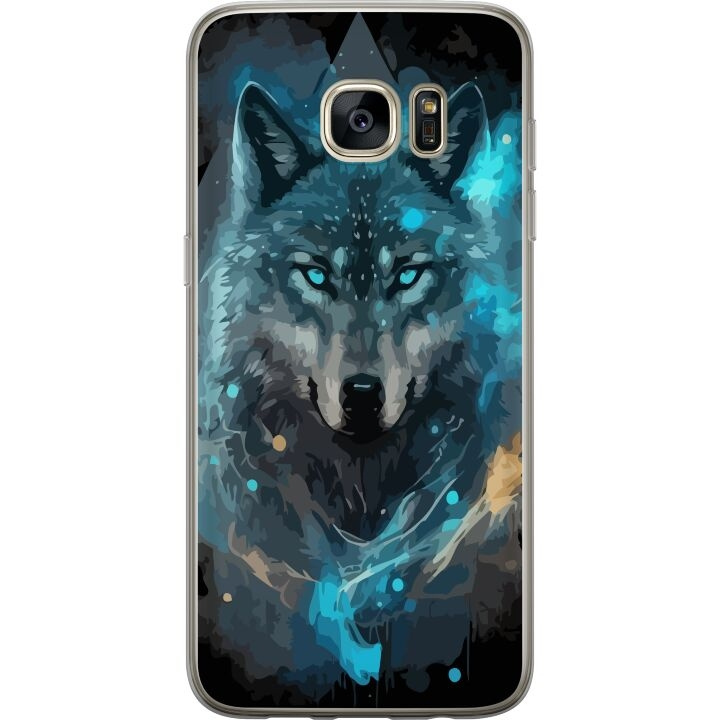 Mobile case for Samsung Galaxy S7 edge with Wolf design in the group SMARTPHONE & TABLETS / Phone cases / Samsung at TP E-commerce Nordic AB (A63121)