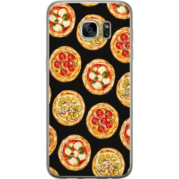 Mobile case for Samsung Galaxy S7 edge with Pizza design in the group SMARTPHONE & TABLETS / Phone cases / Samsung at TP E-commerce Nordic AB (A63129)