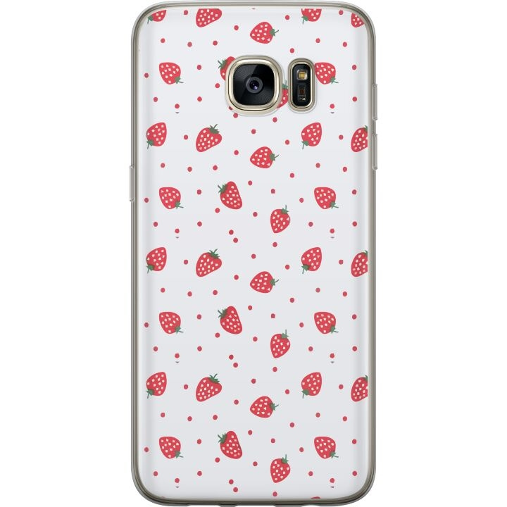 Mobile case for Samsung Galaxy S7 edge with Strawberries design in the group SMARTPHONE & TABLETS / Phone cases / Samsung at TP E-commerce Nordic AB (A63133)