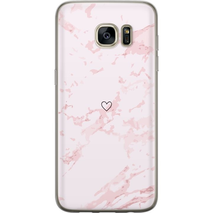 Mobile case for Samsung Galaxy S7 edge with Pink Heart design in the group SMARTPHONE & TABLETS / Phone cases / Samsung at TP E-commerce Nordic AB (A63139)