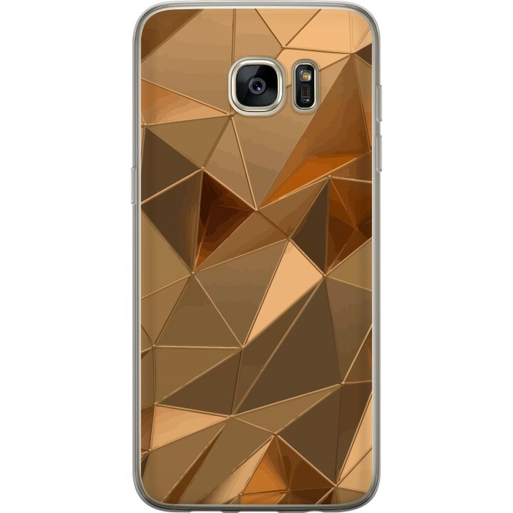 Mobile case for Samsung Galaxy S7 edge with 3D Gold design in the group SMARTPHONE & TABLETS / Phone cases / Samsung at TP E-commerce Nordic AB (A63140)