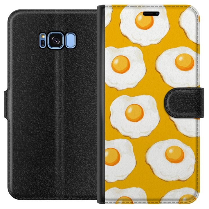 Wallet case for Samsung Galaxy S8 with Fried egg design in the group SMARTPHONE & TABLETS / Phone cases / Samsung at TP E-commerce Nordic AB (A63145)