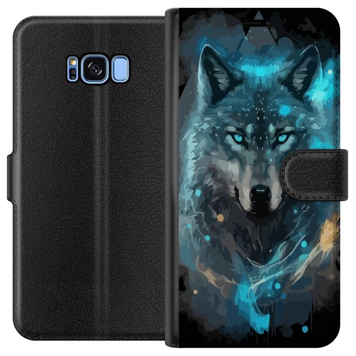 Wallet case for Samsung Galaxy S8 with Wolf design in the group SMARTPHONE & TABLETS / Phone cases / Samsung at TP E-commerce Nordic AB (A63148)