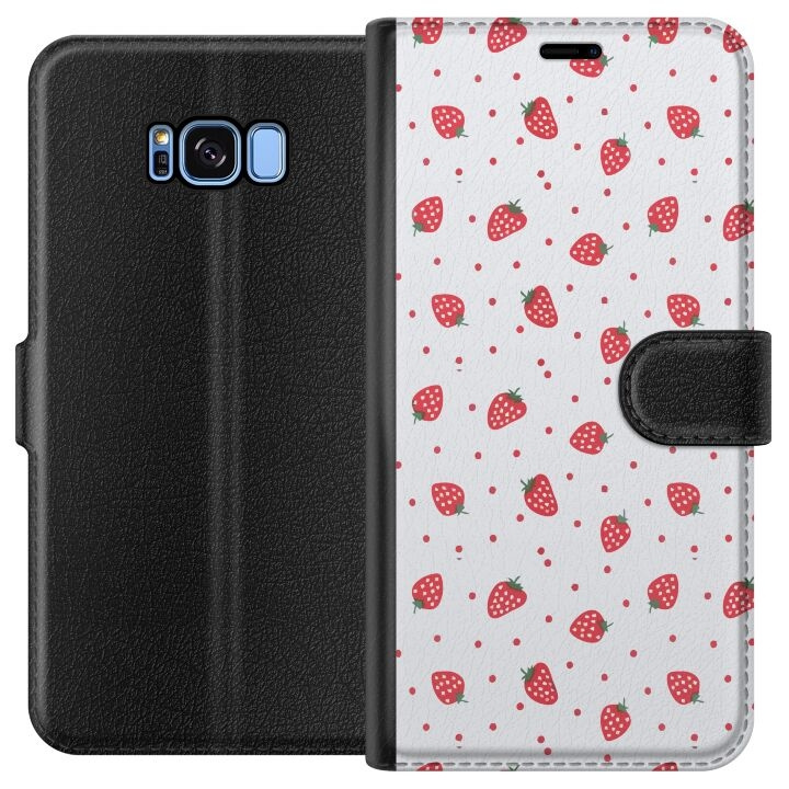 Wallet case for Samsung Galaxy S8 with Strawberries design in the group SMARTPHONE & TABLETS / Phone cases / Samsung at TP E-commerce Nordic AB (A63160)