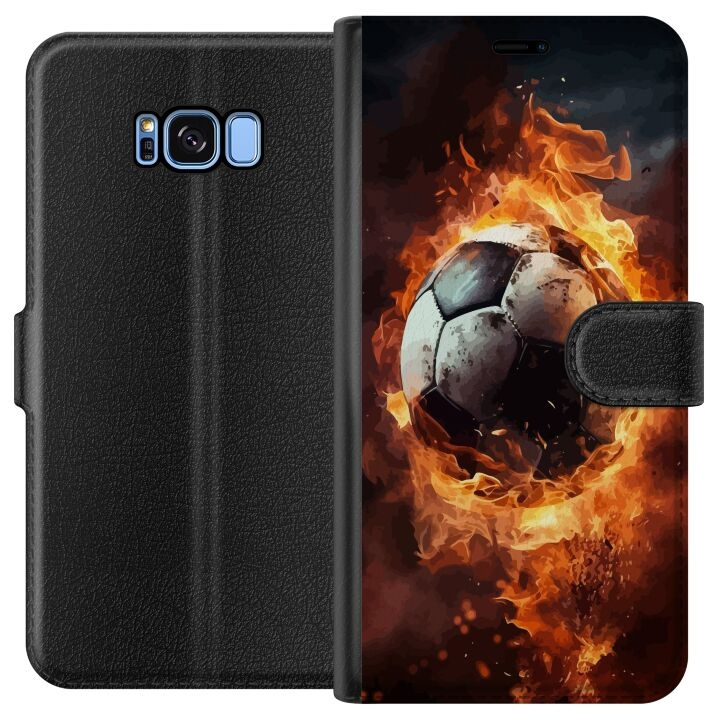 Wallet case for Samsung Galaxy S8 with Football design in the group SMARTPHONE & TABLETS / Phone cases / Samsung at TP E-commerce Nordic AB (A63164)