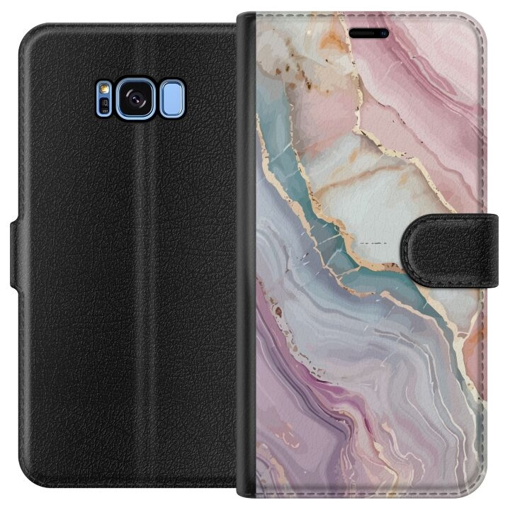 Wallet case for Samsung Galaxy S8 with Marble design in the group SMARTPHONE & TABLETS / Phone cases / Samsung at TP E-commerce Nordic AB (A63165)