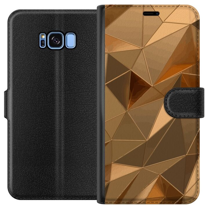 Wallet case for Samsung Galaxy S8 with 3D Gold design in the group SMARTPHONE & TABLETS / Phone cases / Samsung at TP E-commerce Nordic AB (A63167)