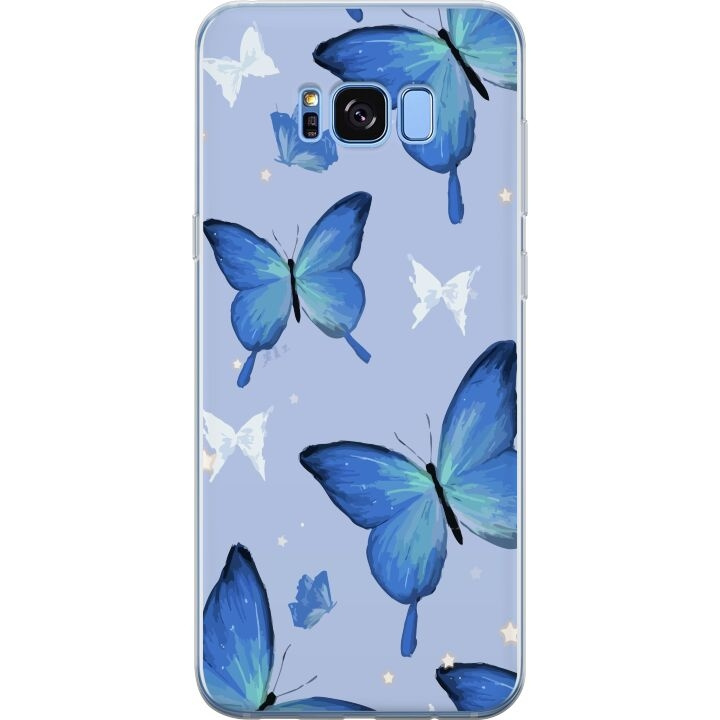 Mobile case for Samsung Galaxy S8 with Blue butterflies design in the group SMARTPHONE & TABLETS / Phone cases / Samsung at TP E-commerce Nordic AB (A63186)