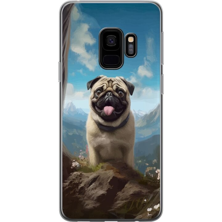 Mobile case for Samsung Galaxy S9 with Happy Dog design in the group SMARTPHONE & TABLETS / Phone cases / Samsung at TP E-commerce Nordic AB (A63269)