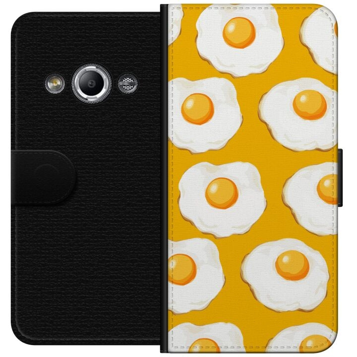 Wallet case for Samsung Galaxy Xcover 3 with Fried egg design in the group SMARTPHONE & TABLETS / Phone cases / Samsung at TP E-commerce Nordic AB (A63334)