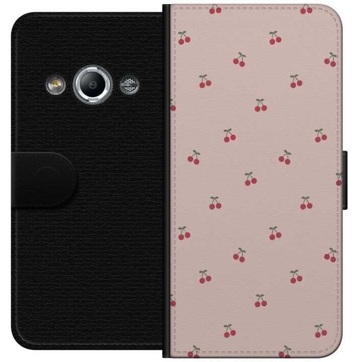 Wallet case for Samsung Galaxy Xcover 3 with Cherry design in the group SMARTPHONE & TABLETS / Phone cases / Samsung at TP E-commerce Nordic AB (A63339)