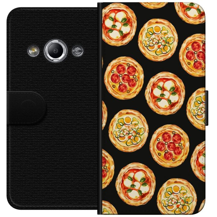 Wallet case for Samsung Galaxy Xcover 3 with Pizza design in the group SMARTPHONE & TABLETS / Phone cases / Samsung at TP E-commerce Nordic AB (A63345)