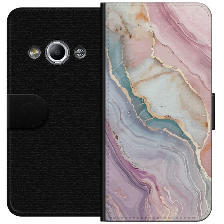 Wallet case for Samsung Galaxy Xcover 3 with Marble design in the group SMARTPHONE & TABLETS / Phone cases / Samsung at TP E-commerce Nordic AB (A63354)