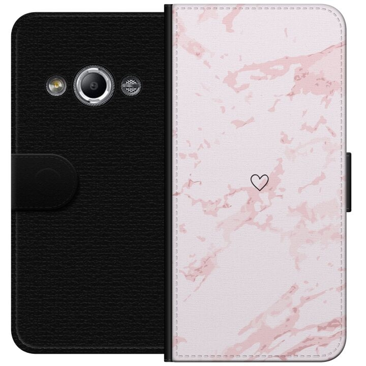 Wallet case for Samsung Galaxy Xcover 3 with Pink Heart design in the group SMARTPHONE & TABLETS / Phone cases / Samsung at TP E-commerce Nordic AB (A63355)