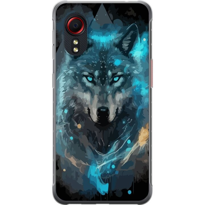 Mobile case for Samsung Galaxy Xcover 5 with Wolf design in the group SMARTPHONE & TABLETS / Phone cases / Samsung at TP E-commerce Nordic AB (A63445)