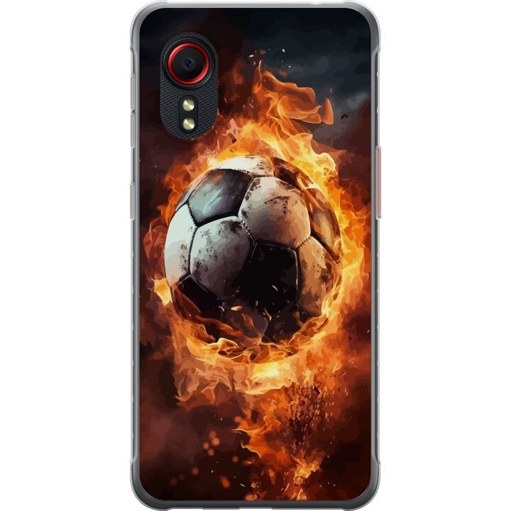 Mobile case for Samsung Galaxy Xcover 5 with Football design in the group SMARTPHONE & TABLETS / Phone cases / Samsung at TP E-commerce Nordic AB (A63461)