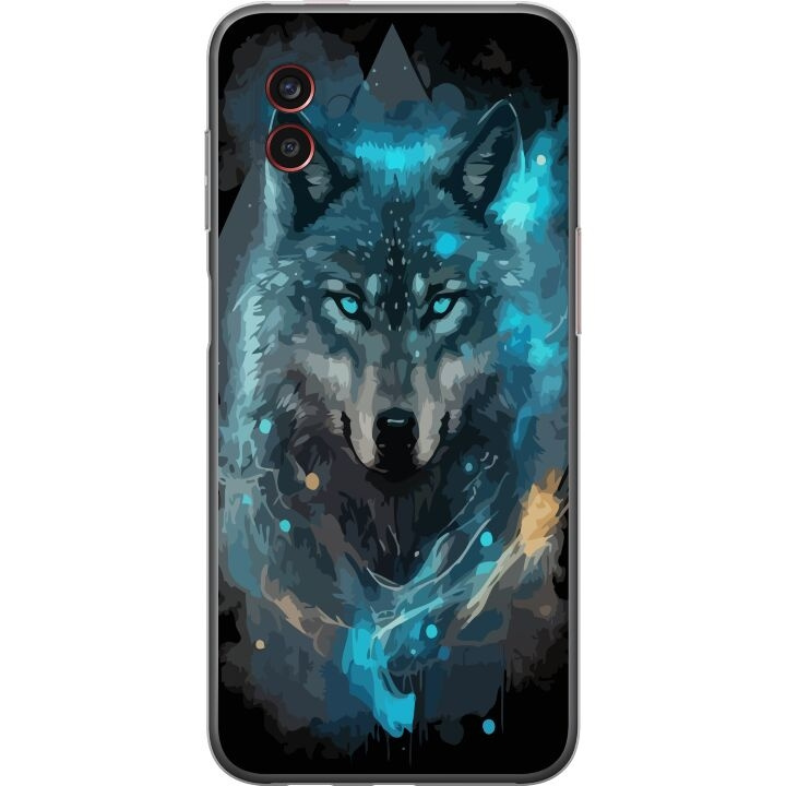 Mobile case for Samsung Galaxy Xcover6 Pro with Wolf design in the group SMARTPHONE & TABLETS / Phone cases / Samsung at TP E-commerce Nordic AB (A63472)