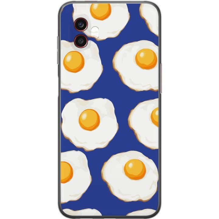 Mobile case for Samsung Galaxy Xcover6 Pro with Fried eggs design in the group SMARTPHONE & TABLETS / Phone cases / Samsung at TP E-commerce Nordic AB (A63473)