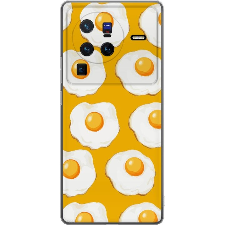 Mobile case for vivo X80 Pro with Fried egg design in the group SMARTPHONE & TABLETS / Phone cases / vivo at TP E-commerce Nordic AB (A63685)