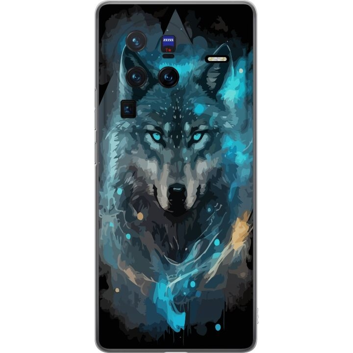 Mobile case for vivo X80 Pro with Wolf design in the group SMARTPHONE & TABLETS / Phone cases / vivo at TP E-commerce Nordic AB (A63688)