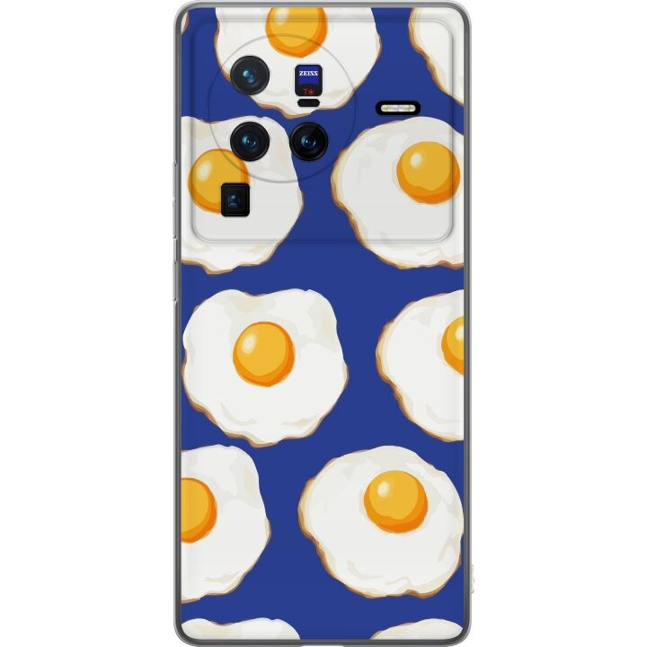 Mobile case for vivo X80 Pro with Fried eggs design in the group SMARTPHONE & TABLETS / Phone cases / vivo at TP E-commerce Nordic AB (A63689)