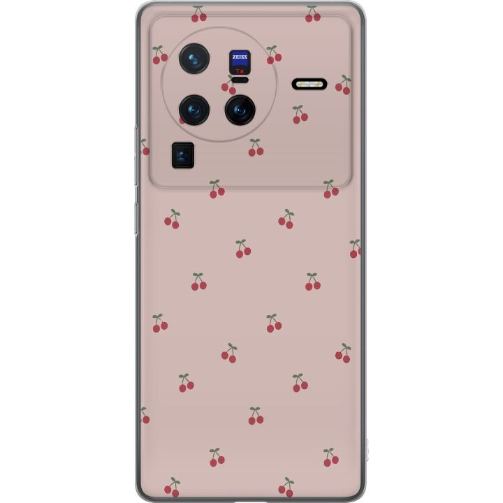 Mobile case for vivo X80 Pro with Cherry design in the group SMARTPHONE & TABLETS / Phone cases / vivo at TP E-commerce Nordic AB (A63690)