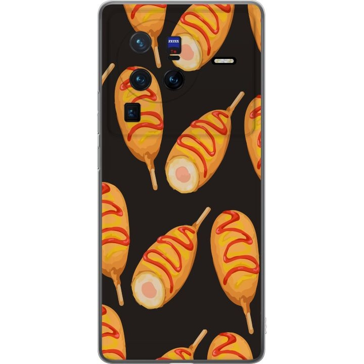 Mobile case for vivo X80 Pro with Chicken drumstick design in the group SMARTPHONE & TABLETS / Phone cases / vivo at TP E-commerce Nordic AB (A63692)