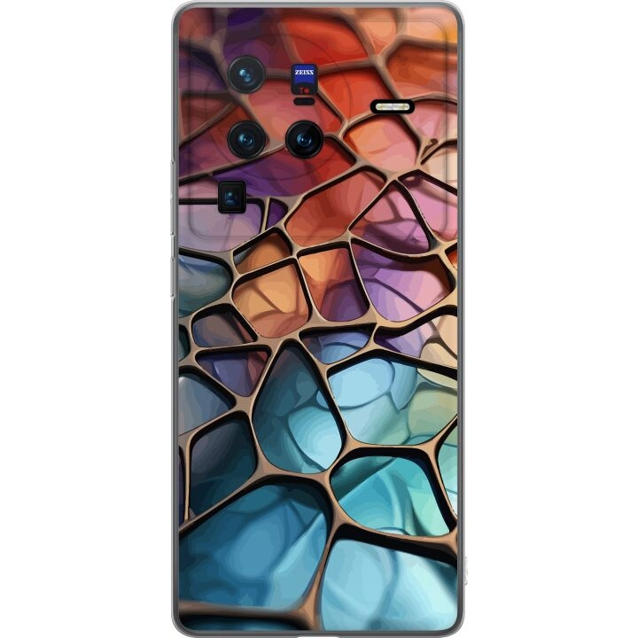 Mobile case for vivo X80 Pro with Metallic pattern design in the group SMARTPHONE & TABLETS / Phone cases / vivo at TP E-commerce Nordic AB (A63693)