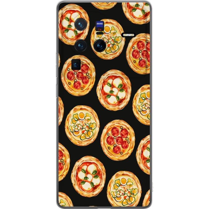 Mobile case for vivo X80 Pro with Pizza design in the group SMARTPHONE & TABLETS / Phone cases / vivo at TP E-commerce Nordic AB (A63696)