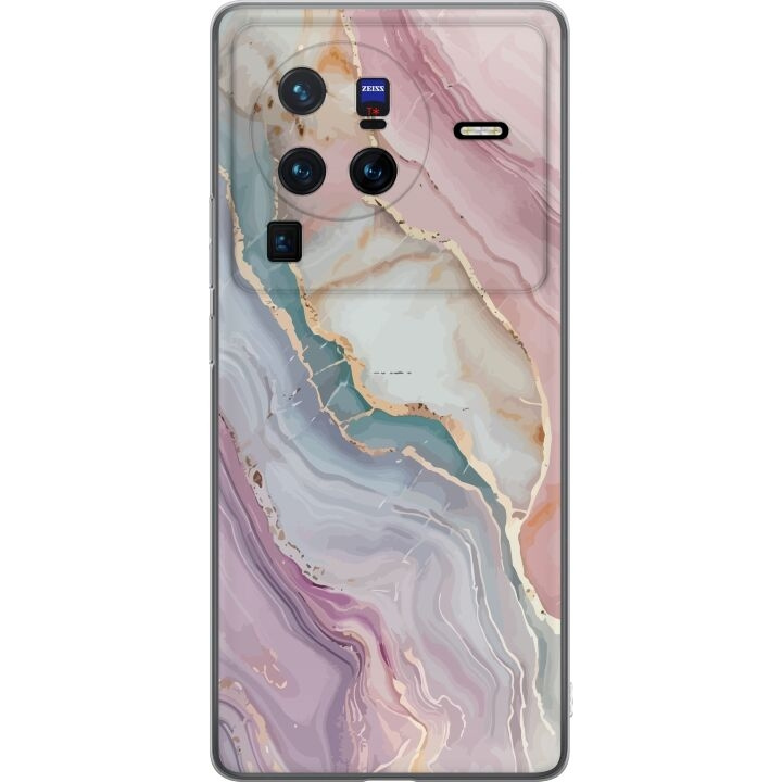 Mobile case for vivo X80 Pro with Marble design in the group SMARTPHONE & TABLETS / Phone cases / vivo at TP E-commerce Nordic AB (A63705)