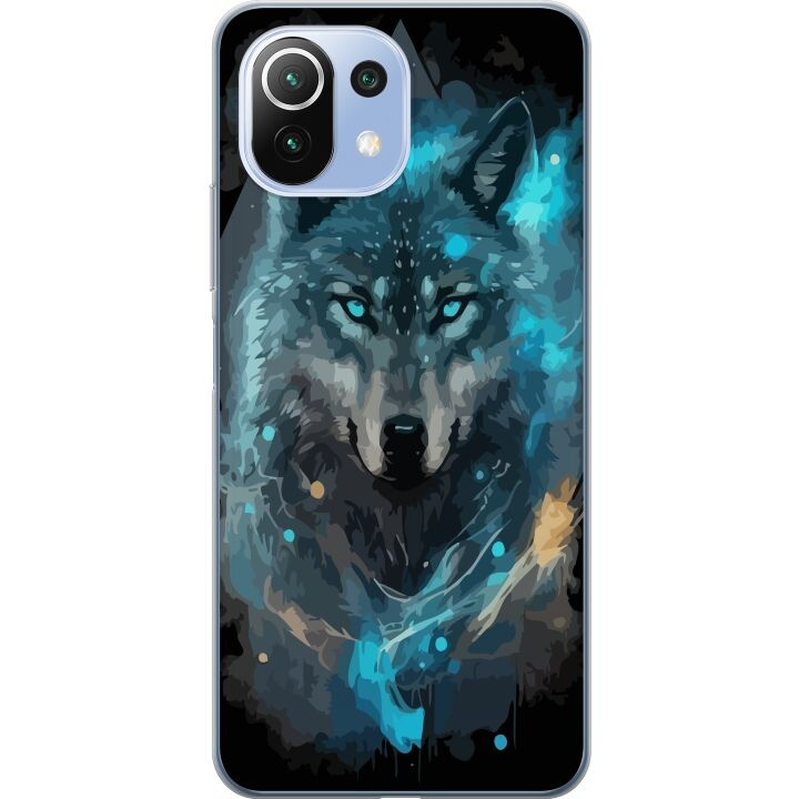 Mobile case for Xiaomi 11 Lite 5G NE with Wolf design in the group SMARTPHONE & TABLETS / Phone cases / Xiaomi at TP E-commerce Nordic AB (A63715)