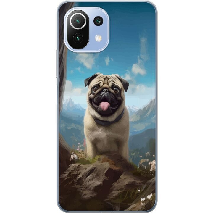 Mobile case for Xiaomi 11 Lite 5G NE with Happy Dog design in the group SMARTPHONE & TABLETS / Phone cases / Xiaomi at TP E-commerce Nordic AB (A63728)