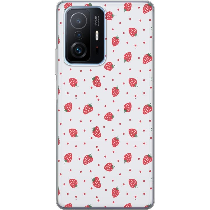 Mobile case for Xiaomi 11T with Strawberries design in the group SMARTPHONE & TABLETS / Phone cases / Xiaomi at TP E-commerce Nordic AB (A63781)