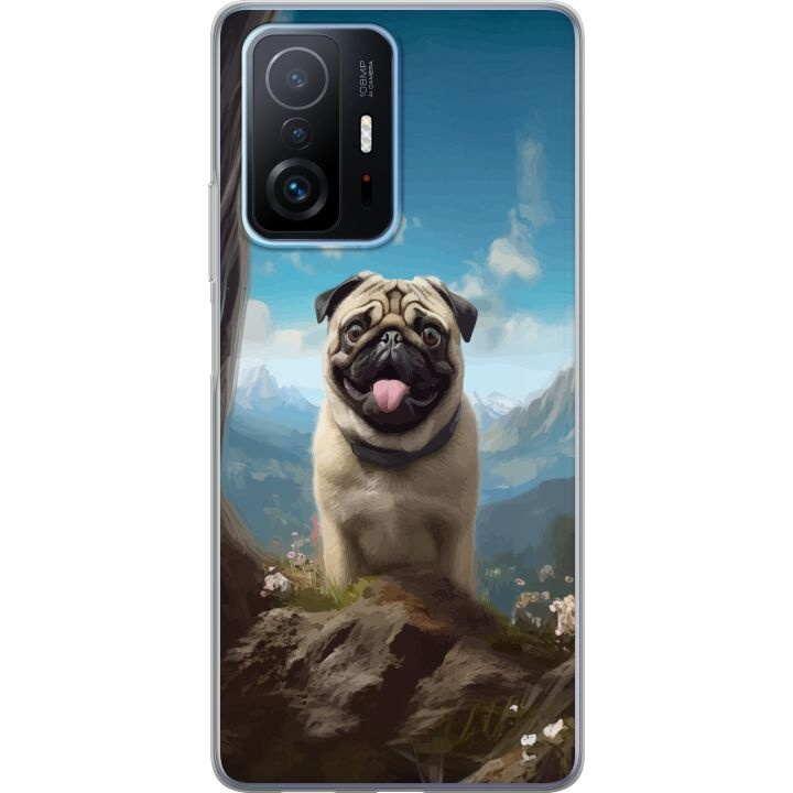 Mobile case for Xiaomi 11T with Happy Dog design in the group SMARTPHONE & TABLETS / Phone cases / Xiaomi at TP E-commerce Nordic AB (A63782)