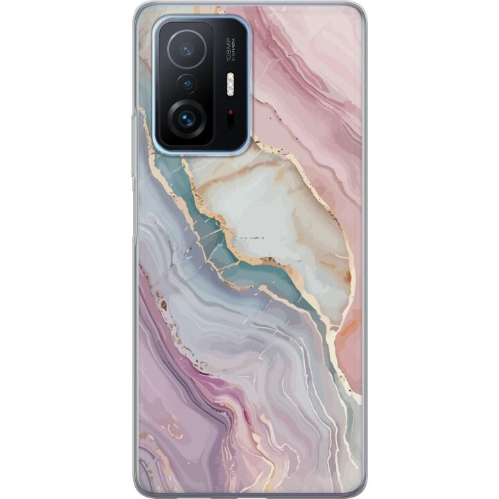 Mobile case for Xiaomi 11T with Marble design in the group SMARTPHONE & TABLETS / Phone cases / Xiaomi at TP E-commerce Nordic AB (A63786)