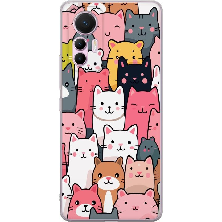 Mobile case for Xiaomi 12 Lite with Cat pattern design in the group SMARTPHONE & TABLETS / Phone cases / Xiaomi at TP E-commerce Nordic AB (A63880)