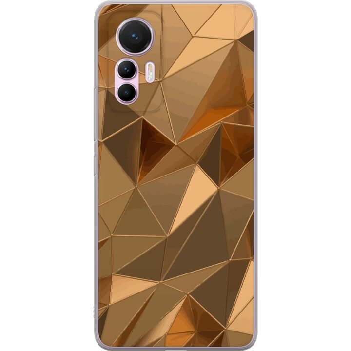 Mobile case for Xiaomi 12 Lite with 3D Gold design in the group SMARTPHONE & TABLETS / Phone cases / Xiaomi at TP E-commerce Nordic AB (A63896)