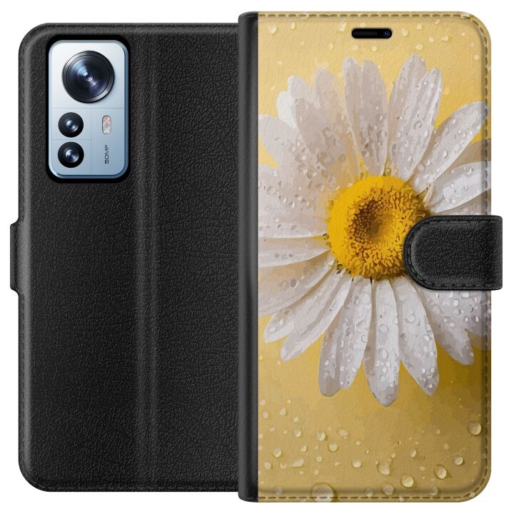 Wallet case for Xiaomi 12 Pro with Porslinsblomma design in the group SMARTPHONE & TABLETS / Phone cases / Xiaomi at TP E-commerce Nordic AB (A63899)