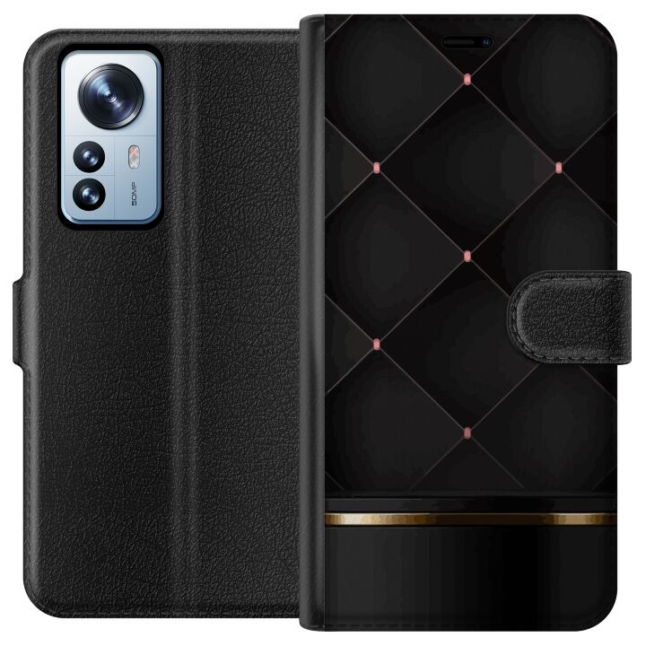 Wallet case for Xiaomi 12 Pro with Luxury line design in the group SMARTPHONE & TABLETS / Phone cases / Xiaomi at TP E-commerce Nordic AB (A63914)