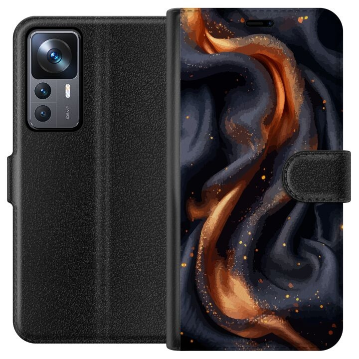 Wallet case for Xiaomi 12T with Fiery silk design in the group SMARTPHONE & TABLETS / Phone cases / Xiaomi at TP E-commerce Nordic AB (A63954)