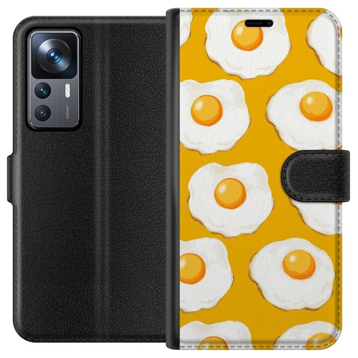 Wallet case for Xiaomi 12T with Fried egg design in the group SMARTPHONE & TABLETS / Phone cases / Xiaomi at TP E-commerce Nordic AB (A63955)