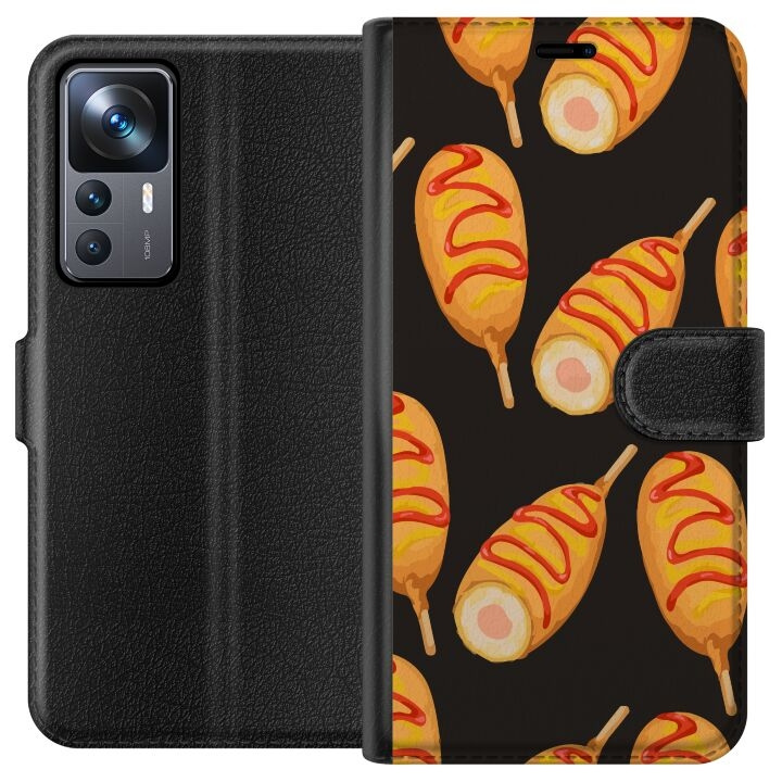 Wallet case for Xiaomi 12T with Chicken drumstick design in the group SMARTPHONE & TABLETS / Phone cases / Xiaomi at TP E-commerce Nordic AB (A63962)