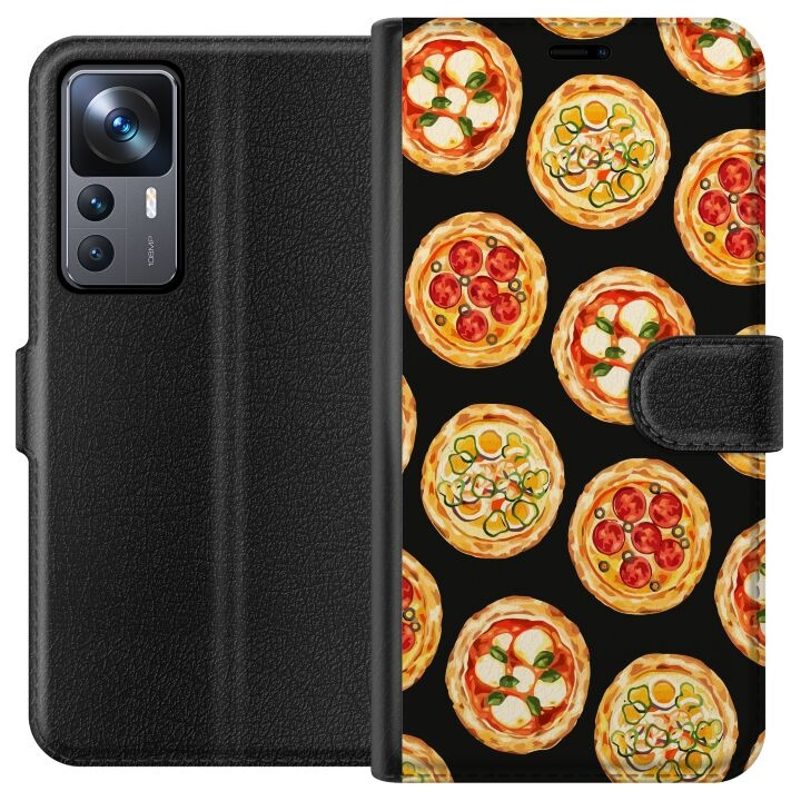 Wallet case for Xiaomi 12T with Pizza design in the group SMARTPHONE & TABLETS / Phone cases / Xiaomi at TP E-commerce Nordic AB (A63966)