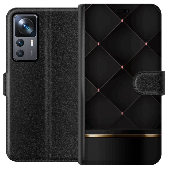 Wallet case for Xiaomi 12T with Luxury line design in the group SMARTPHONE & TABLETS / Phone cases / Xiaomi at TP E-commerce Nordic AB (A63968)